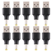 10 connettori di alimentazione CC maschio da 4,8 x 1,7 mm maschio a USB 2.0 maschio, 4.8 x 1.7mm