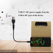 10 connettori di alimentazione CC maschio da 4,8 x 1,7 mm maschio a USB 2.0 maschio, 4.8 x 1.7mm