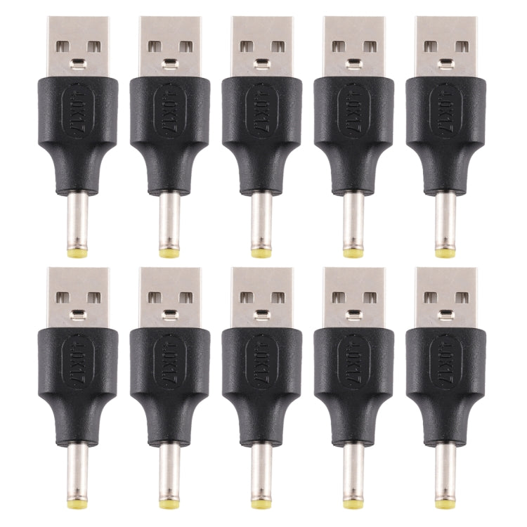 10 connettori di alimentazione CC maschio da 4,0 x 1,7 mm maschio a USB 2.0 maschio, 4.0 x 1.7mm Male