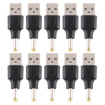 10 connettori di alimentazione CC maschio da 4,0 x 1,7 mm maschio a USB 2.0 maschio, 4.0 x 1.7mm Male