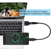 10 connettori di alimentazione CC maschio da 4,0 x 1,7 mm maschio a USB 2.0 maschio, 4.0 x 1.7mm Male