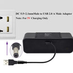 10 connettori di alimentazione CC maschio da 5,5 x 2,1 mm maschio a USB 2.0 maschio, 5.5 x 2.1mm