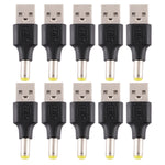 10 connettori di alimentazione CC maschio da 5,5 x 1,7 mm maschio a USB 2.0 maschio, 5.5 x 1.7mm