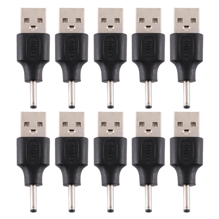 10 connettori di alimentazione CC maschio da 3,0 x 1,1 mm maschio a USB 2.0 maschio, 3.0 x 1.1mm