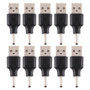 10 connettori di alimentazione CC maschio da 3,0 x 1,1 mm maschio a USB 2.0 maschio, 3.0 x 1.1mm