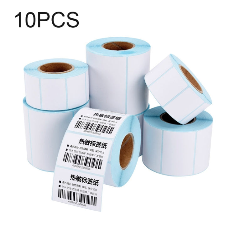 10pcs 60mmx40mm 700 Sheets Self Adhesive Thermal Barcode Label Paper, 60x40mmx700 sheets