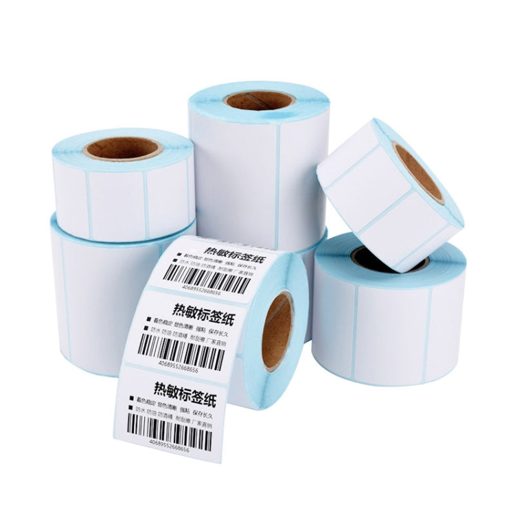 10pcs 60mmx40mm 700 Sheets Self Adhesive Thermal Barcode Label Paper, 60x40mmx700 sheets