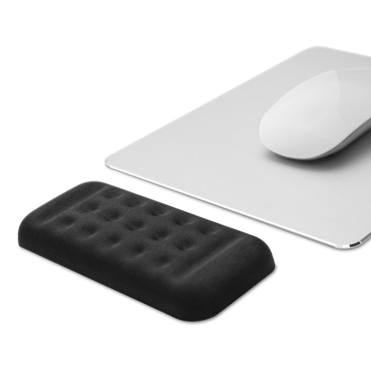 Tappetino per mouse in memory foam con poggiapolsi per tastiera meccanica, dimensioni: mano singola (nero), Size : Single Hand
