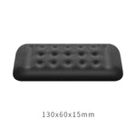 Tappetino per mouse in memory foam con poggiapolsi per tastiera meccanica, dimensioni: mano singola (nero), Size : Single Hand