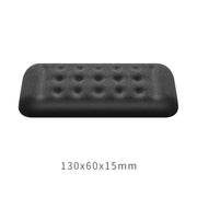 Tappetino per mouse in memory foam con poggiapolsi per tastiera meccanica, dimensioni: mano singola (nero), Size : Single Hand
