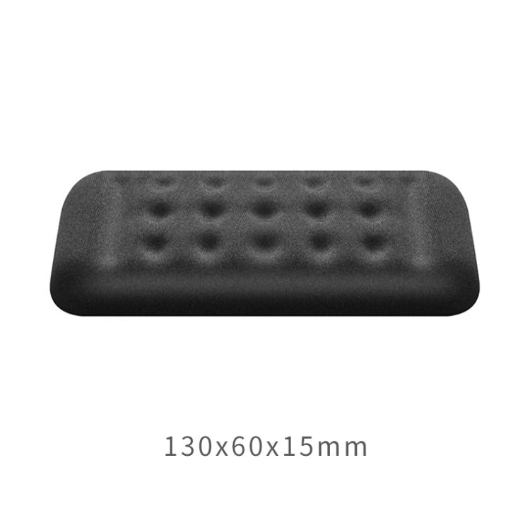 Tappetino per mouse in memory foam con poggiapolsi per tastiera meccanica, dimensioni: mano singola (nero), Size : Single Hand