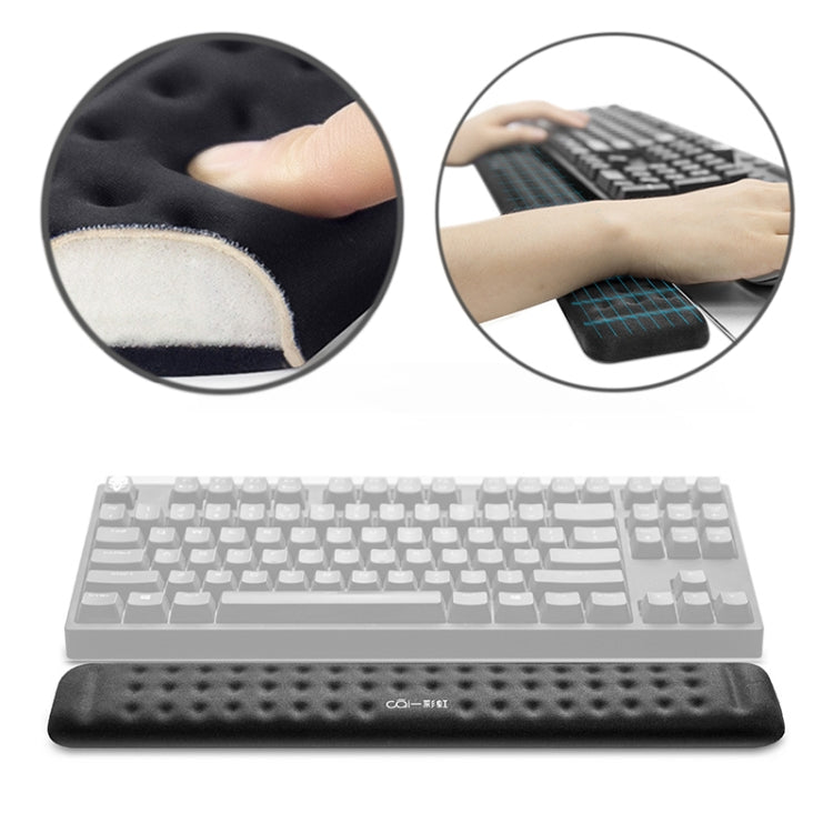 Tappetino per mouse in memory foam con poggiapolsi per tastiera meccanica, dimensioni: M, Size : M