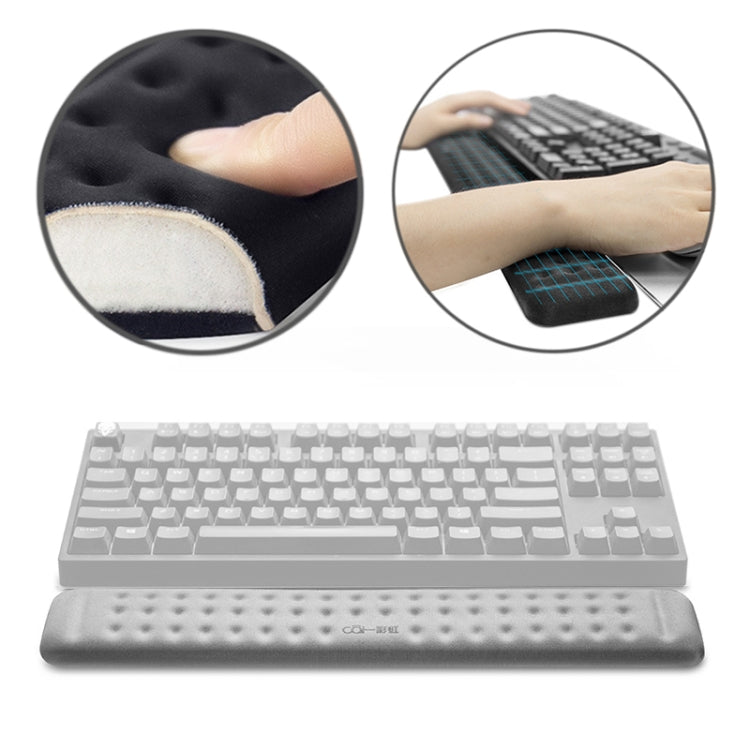 Tappetino per mouse in memory foam con poggiapolsi per tastiera meccanica, dimensioni: M, Size : M