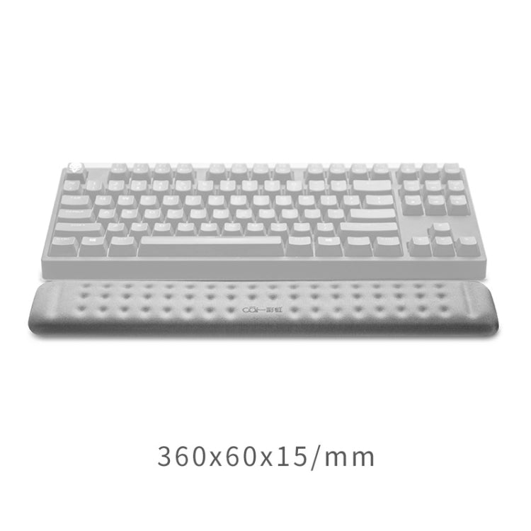 Tappetino per mouse in memory foam con poggiapolsi per tastiera meccanica, dimensioni: M, Size : M