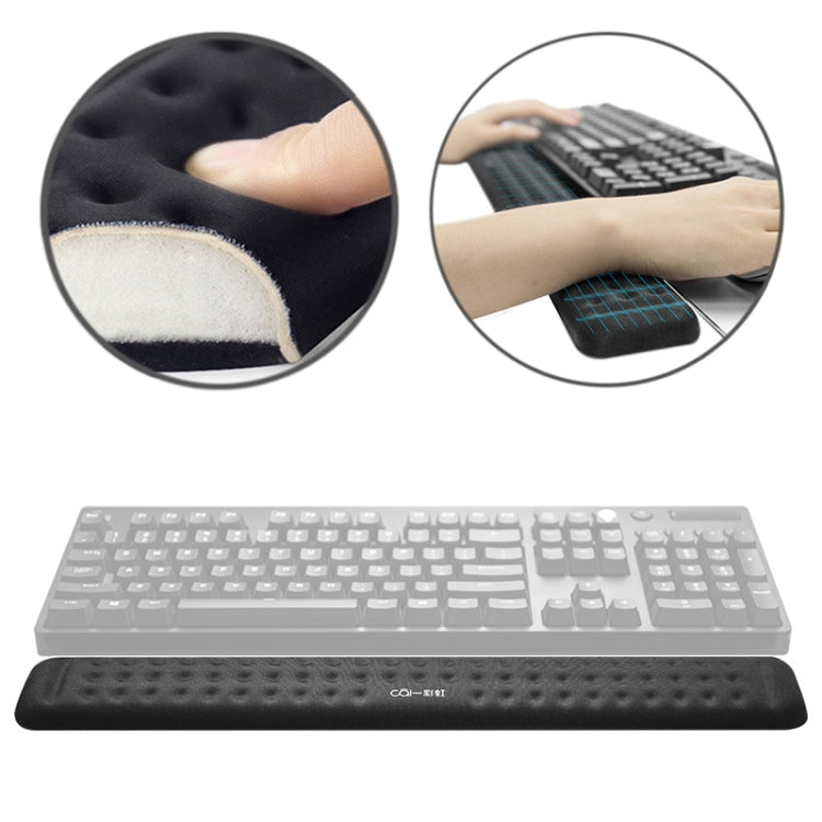 Tappetino per mouse in memory foam con poggiapolsi per tastiera meccanica, dimensioni: L, Size : L