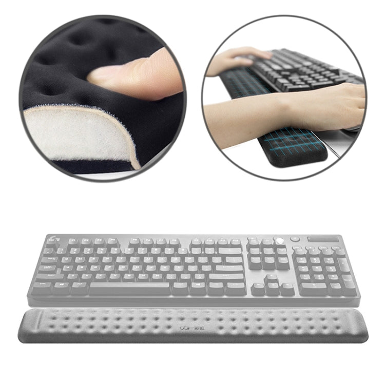 Tappetino per mouse in memory foam con poggiapolsi per tastiera meccanica, dimensioni: L, Size : L