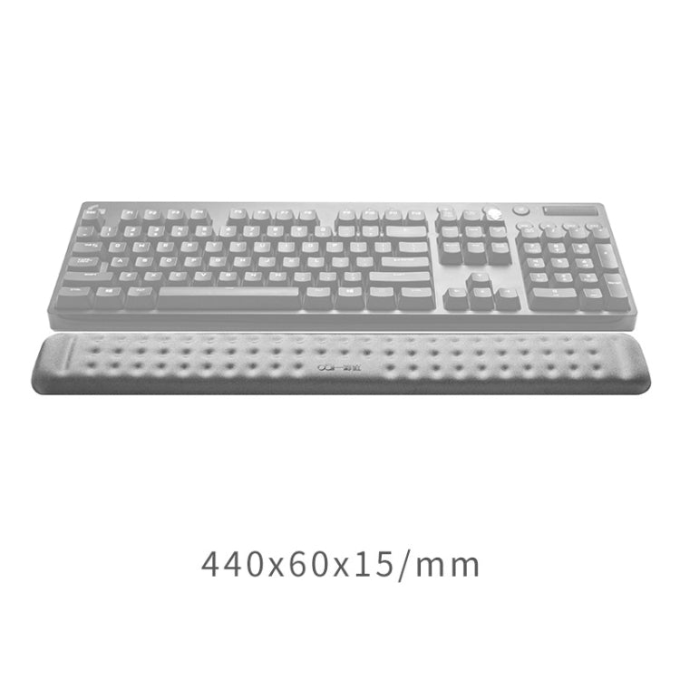 Tappetino per mouse in memory foam con poggiapolsi per tastiera meccanica, dimensioni: L, Size : L