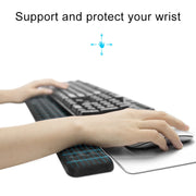 Tappetino per mouse in memory foam con poggiapolsi per tastiera meccanica, dimensioni: L, Size : L