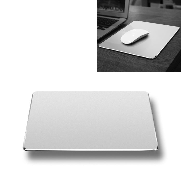 Tappetino per mouse da scrivania con tappetino antiscivolo su entrambi i lati in lega di alluminio, dimensioni: Mini, Size : Mini
