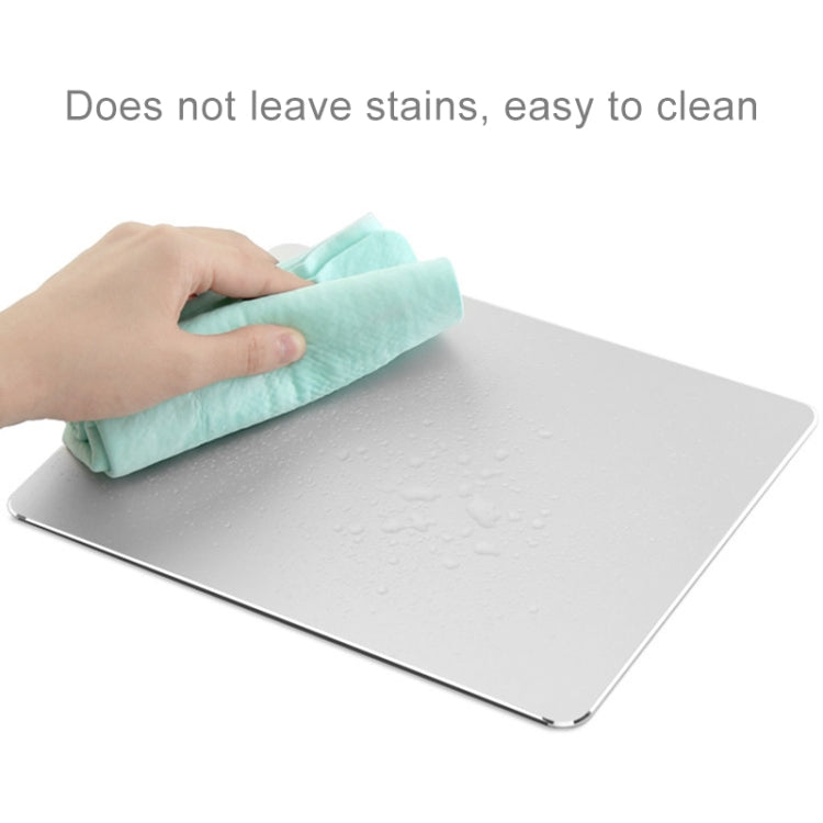 Tappetino per mouse da scrivania antiscivolo su entrambi i lati in lega di alluminio, dimensioni: L, Size : L