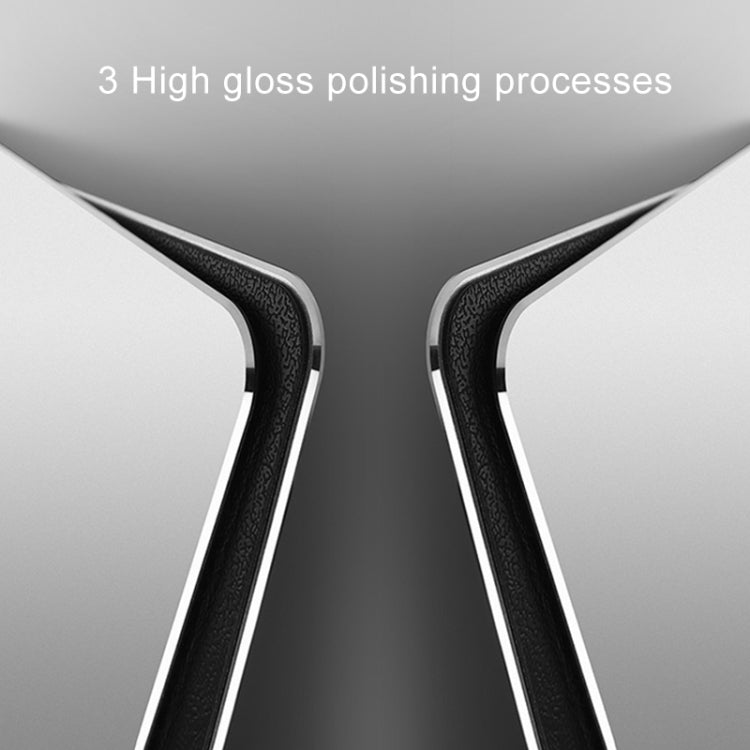 Tappetino per mouse da scrivania antiscivolo su entrambi i lati in lega di alluminio a forma di cerchio, Circle Shape
