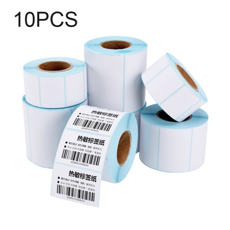 10pcs 40x20x1500, 40x20x1500 Barcode Self-Adhesive Thermal Label Paper