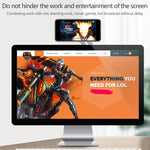 Staffa universale in alluminio per laptop e smartphone
