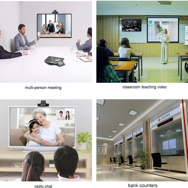Fotocamera per computer ruotabile HD 720P Webcam USB Fotocamera per PC per Skype / Android TV, 720P