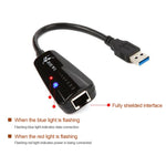 DIE WU TXA042 Realtek 8153 USB 3.0 a Gigabit Ethernet RJ45 LAN 10/100/1000Mbps Adattatore scheda di rete, TXA042