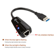 DIE WU TXA042 Realtek 8153 USB 3.0 a Gigabit Ethernet RJ45 LAN 10/100/1000Mbps Adattatore scheda di rete, TXA042