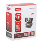 aoni C11 720P Telecamera per computer HD con messa a fuoco manuale grandangolare da 150 gradi con microfono, C11
