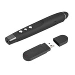 Penna laser wireless da 2,4 GHz per girare pagine di PowerPoint Penna per proiezione di presentazioni wireless multimediali con ricevitore USB, distanza telecomando: 30 m, 30m
