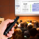 Penna laser wireless da 2,4 GHz per girare pagine di PowerPoint Penna per proiezione di presentazioni wireless multimediali con ricevitore USB, distanza telecomando: 30 m, 30m