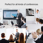 XM930 Penna laser wireless da 2,4 GHz per girare pagine di PowerPoint Penna per proiezione di presentazioni wireless multimediale con ricevitore USB, supporto promemoria batteria scarica, distanza telecomando: 100 m, 100m White, 100m Black