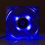 Ventola raffreddamento PC 80x80x25mm 4 pin DC 12V LED