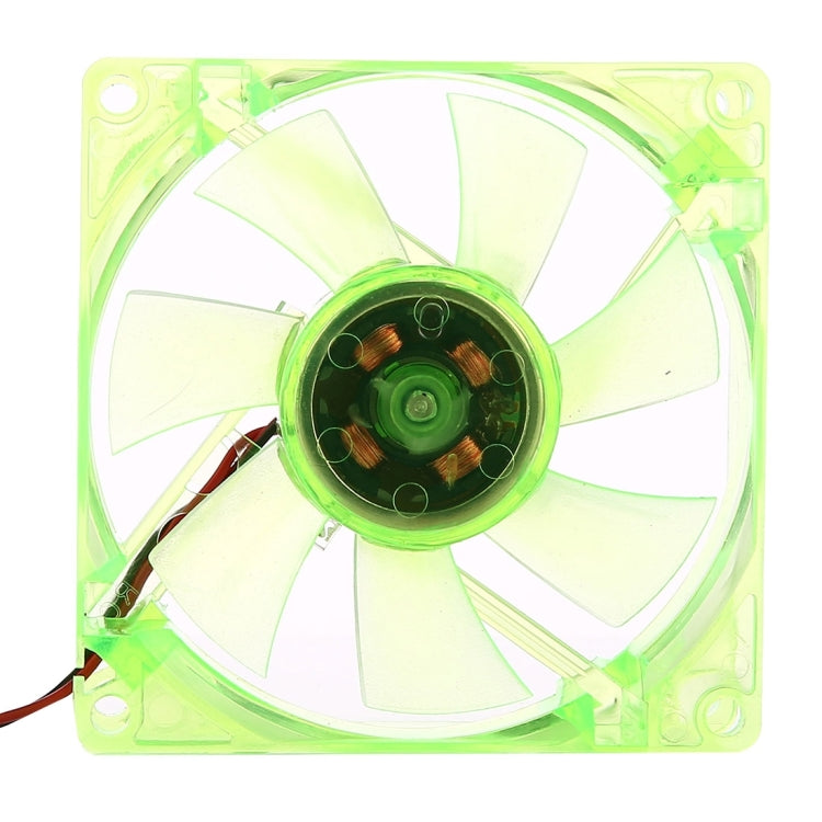 Ventola raffreddamento PC 80x80x25mm 4 pin DC 12V LED