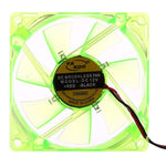 Ventola raffreddamento PC 80x80x25mm 4 pin DC 12V LED