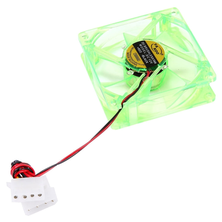 Ventola raffreddamento PC 80x80x25mm 4 pin DC 12V LED
