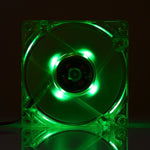Ventola raffreddamento PC 80x80x25mm 4 pin DC 12V LED