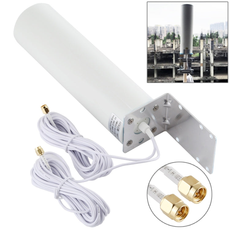 Antenna a cilindro esterna Omni 4G LTE WiFi 12DBi con SMA maschio, SMA