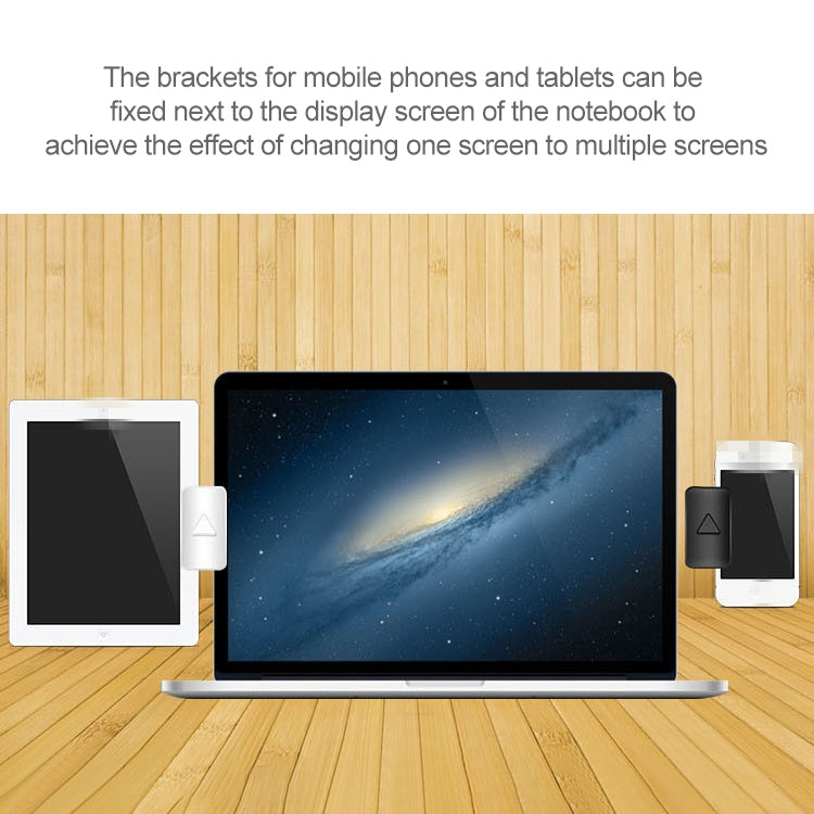 Staffa di collegamento per telefono cellulare portatile Staffa interattiva multischermo Supporto per telefono cellulare con schermo laterale per computer