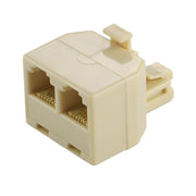 Adattatore connettore prolunga per prolunga telefonica desktop a doppia porta RJ11, 2 RJ11 Female to RJ11 Male