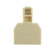 Adattatore connettore prolunga per prolunga telefonica desktop a doppia porta RJ11, 2 RJ11 Female to RJ11 Male