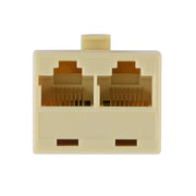 Adattatore di rete con connettore Ethernet LAN RJ45 a doppia porta, 2 RJ45 Female to RJ45 Male