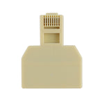 Adattatore di rete con connettore Ethernet LAN RJ45 a doppia porta, 2 RJ45 Female to RJ45 Male