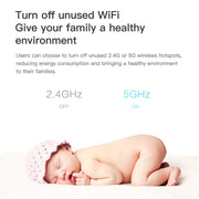 VONETS VAP11AC Mini Bridge Wireless 5G/2.4G con Ventola Versione 300Mbps + Ripetitore WiFi 900Mbps, Supporta Videosorveglianza e Controllo, VAP11AC