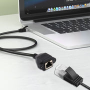 Cavo di prolunga RJ45 femmina-maschio CAT6E per montaggio a pannello con bloccaggio a vite, lunghezza: 1 m, Length: 1m