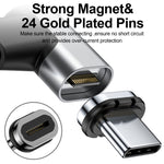 Adattatore magnetico USB-C / Type-C con pin placcati in oro