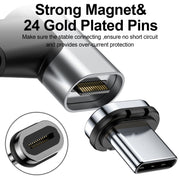 Adattatore magnetico USB-C / Type-C con pin placcati in oro