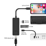 Onten 75002 Adattatore USB 2.0 da 8 PIN a RJ45 Hub